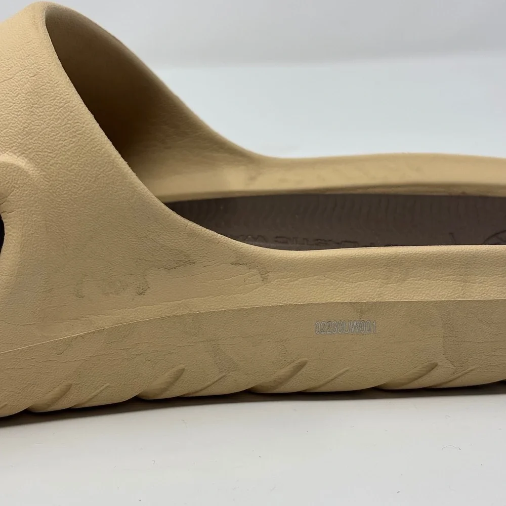 Adidas Adicane Slides Mens Sand Beige Brown Foam Sandals Size 11